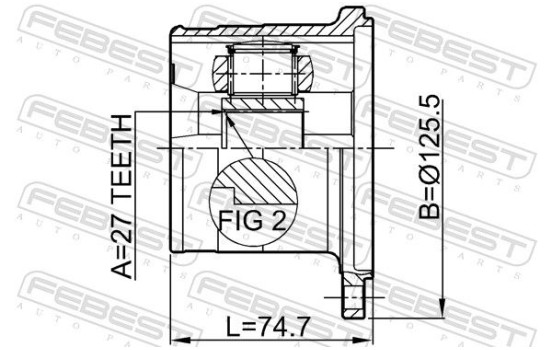 Joint Kit, drive shaft, Image 2