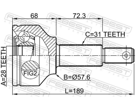 Joint Kit, drive shaft, Image 2