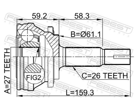 Joint Kit, drive shaft, Image 2
