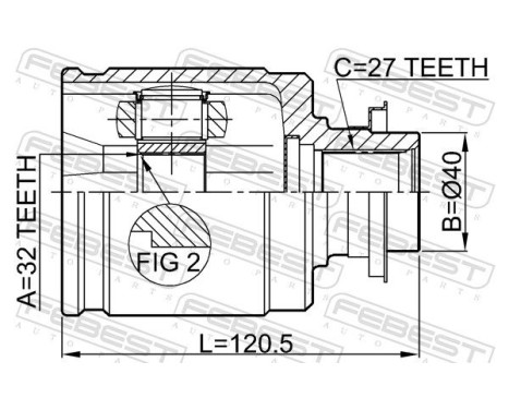 Joint Kit, drive shaft, Image 2