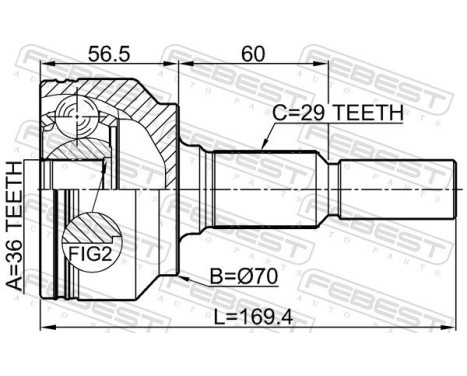 Joint Kit, drive shaft, Image 2