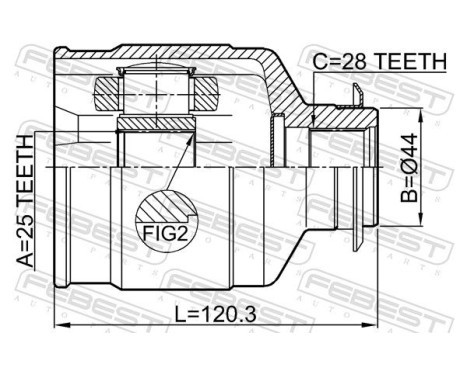 Joint Kit, drive shaft, Image 2