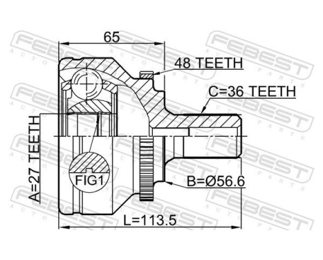 Joint Kit, drive shaft, Image 2