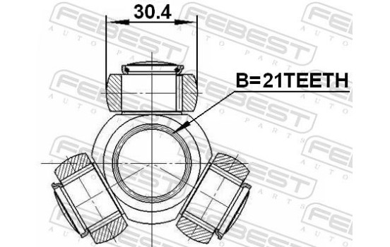 Tripod Hub, Drive shaft, Image 3