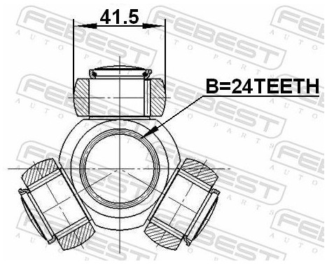 Tripod Hub, Drive shaft, Image 2