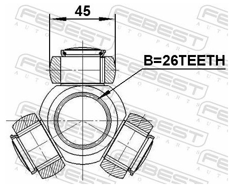 Tripod Hub, Drive shaft, Image 3