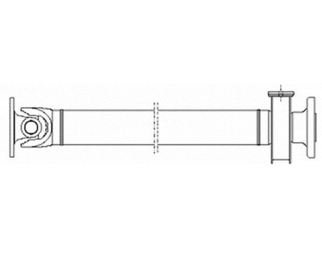 Propshaft, axle drive GKNP10020 Spidan, Image 4