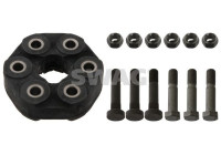 Rep. Set Hardy disc/Rubber shaft coupling