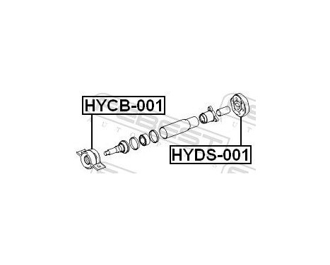 Stabiliser, propshaft centre Stabiliser, Image 2