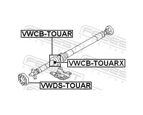 Stabiliser, propshaft centre Stabiliser, Image 2