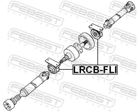 Stabiliser, propshaft centre Stabiliser, Image 2