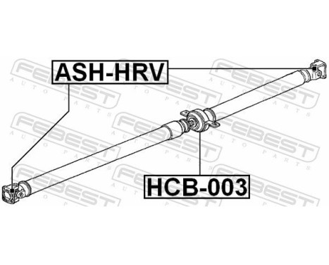 Stabiliser, propshaft centre Stabiliser