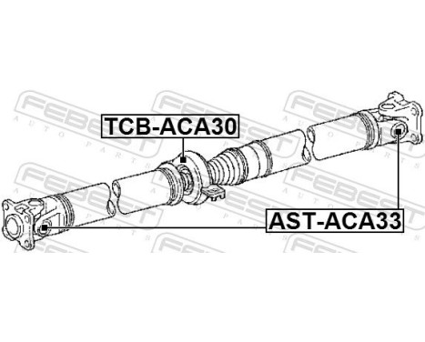 Stabiliser, propshaft centre Stabiliser