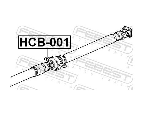 Stabiliser, propshaft centre Stabiliser, Image 2