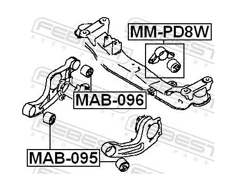 Mount, differential, Image 2