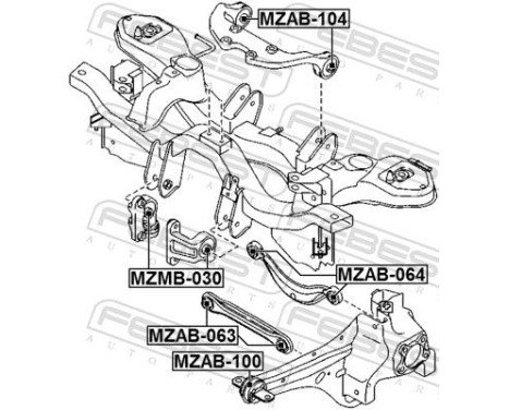 Mount, differential, Image 2