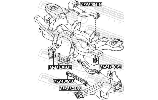 Mount, differential, Image 2