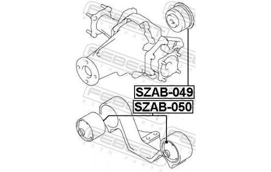 Mount, differential, Image 2