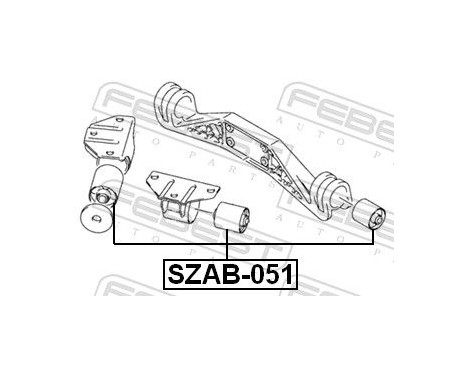 Mount, differential, Image 2
