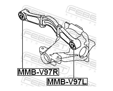 Mount, differential, Image 2