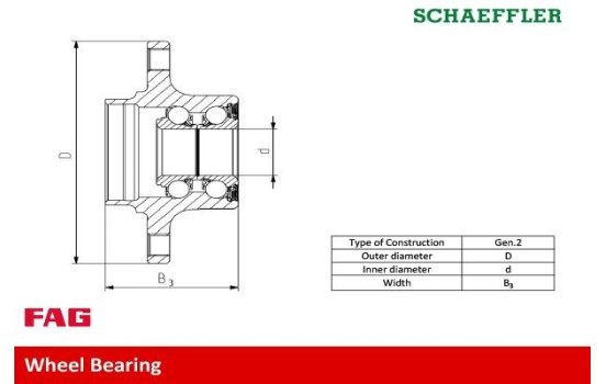 Wheel bearing 713690790 FAG