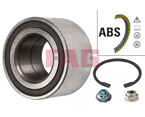 Wheel Bearing Kit 713 6158 00 FAG, Image 2