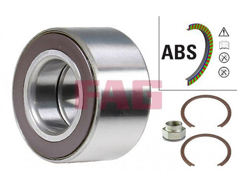 Wheel Bearing Kit 713606400 FAG, Image 2