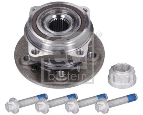 Wheel bearing with ABS impulse ring and mounting material 182438 FEBI