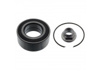 Wheel bearing with ABS - impulse ring, axle nut and circlip 100177 FEBI