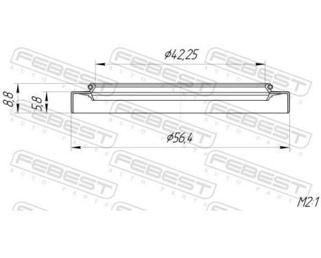 Seal, drive shaft, Image 2