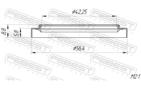 Seal, drive shaft, Image 2