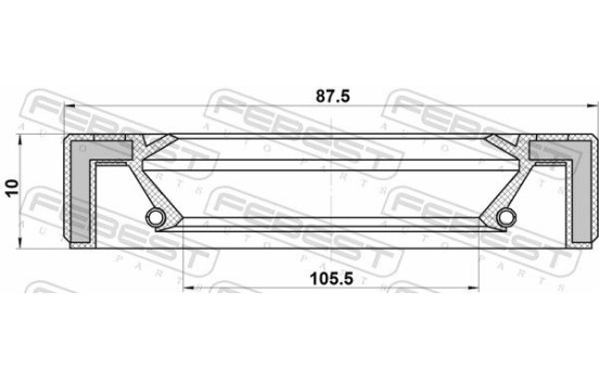 Seal, drive shaft, Image 2