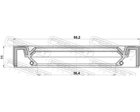 Seal, drive shaft, Image 2