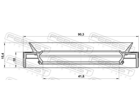Seal, drive shaft, Image 2