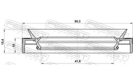 Seal, drive shaft, Image 2