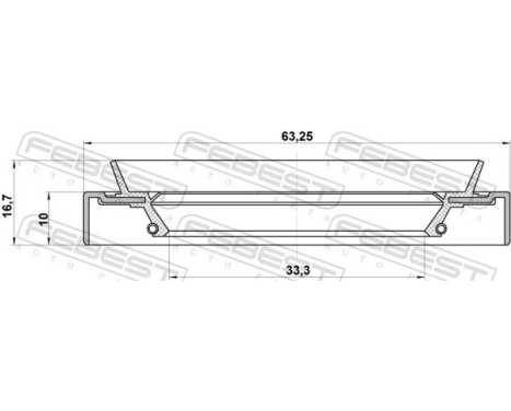 Seal, drive shaft, Image 2