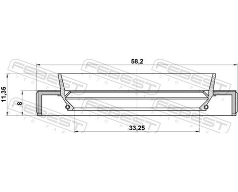 Seal, drive shaft, Image 2
