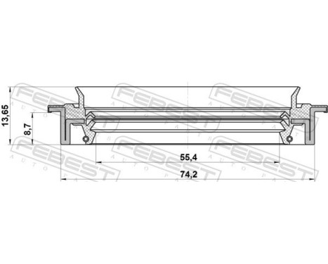 Seal, drive shaft, Image 2