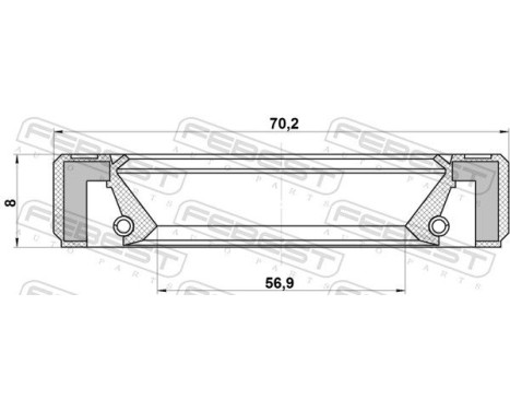 Seal, drive shaft, Image 2
