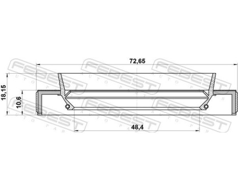 Seal, drive shaft, Image 2