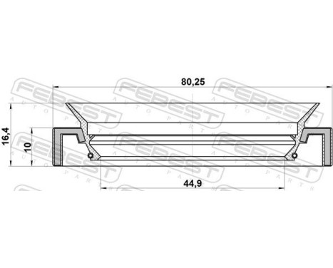 Seal, drive shaft, Image 2