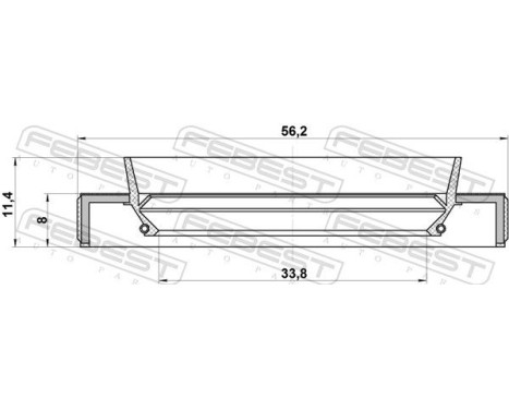 Seal, drive shaft, Image 2