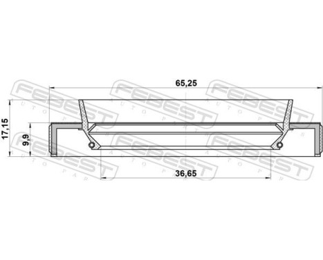 Seal, drive shaft, Image 2