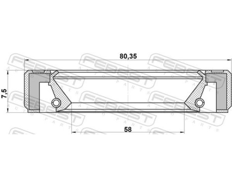 Seal, drive shaft, Image 2