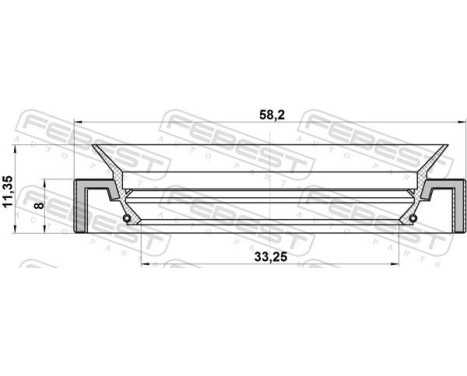 Seal, drive shaft, Image 2
