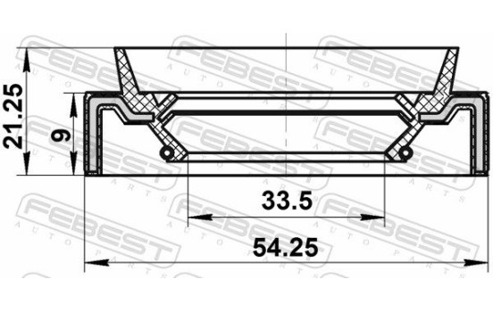 Seal, drive shaft, Image 2