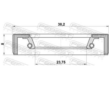 Seal, drive shaft, Image 2