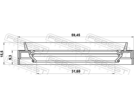 Seal, drive shaft, Image 2