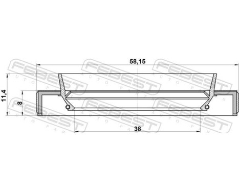 Seal, drive shaft, Image 2