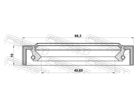 Seal, drive shaft, Image 2